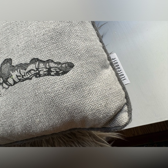 💀 Long Skeleton Herringbone Accent Pillow - Picture 4 of 5